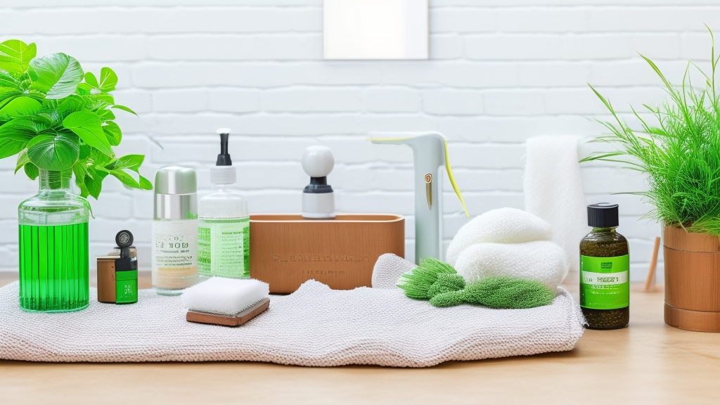 Környezetbarát elektromos borotva karbantartási felszerelés természetes tisztítószerekkel és újrahasznosítható eszközökkel